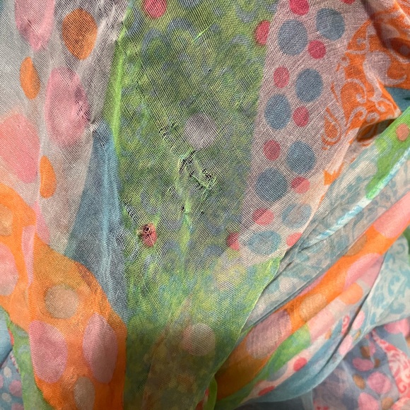 Colorful Patterned Scarf - Picture 3 of 3